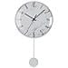 Orologio Da Parete Pendolo Metallo Cristallo Legno Mdf 4,5 X 56 X 29 Cm - Foto miniatura 1