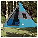 Tenda da Campeggio Tipi per 7 Persone Blu Impermeabile - Foto miniatura 6