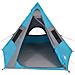 Tenda da Campeggio Tipi per 7 Persone Blu Impermeabile - Foto miniatura 9