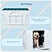 Cuccia Per Cani Di Taglia Media E Piccola Max 20kg In Pp Impermeabile, 65x75.7x63 Cm, Blu - Foto miniatura 5
