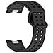 Cinturino Per Orologio In Silicone A Doppio Pulsante Per Samsung Galaxy Watch Black - Foto miniatura 2