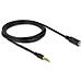 Cavo di prolunga Stereo Jack da 3,5 mm a 5 pin maschio per femmina da 3 m nero - Foto miniatura 2