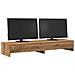 Supporto Monitor Con Cassetti Rovere 100x27x15 Cm In Truciolato - Foto miniatura 3