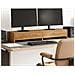 Supporto Monitor Con Cassetti Rovere 100x27x15 Cm In Truciolato - Foto miniatura 1