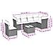 Set Divani Da Giardino 7pz Con Cuscini Grigio Chiaro Polyrattan - Foto miniatura 3
