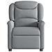 Poltrona Massaggiante Reclinabile Grigio Chiaro In Tessuto - Foto miniatura 3