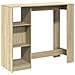 Tavolo Bar Con Ripiano Rovere Sonoma 124x46x103,5cm Multistrato - Foto miniatura 2