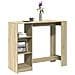 Tavolo Bar Con Ripiano Rovere Sonoma 124x46x103,5cm Multistrato - Foto miniatura 1