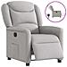Poltrona Elettrica Reclinabile Grigio Nuvola in Tessuto - Foto miniatura 1