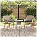 Sedia da giardino con cuscini 2 pcs Grigio chiaro in Polyrattan - Foto miniatura 2