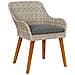 Sedia da giardino con cuscini 2 pcs Grigio chiaro in Polyrattan - Foto miniatura 4
