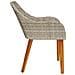 Sedia da giardino con cuscini 2 pcs Grigio chiaro in Polyrattan - Foto miniatura 6