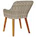 Sedia da giardino con cuscini 2 pcs Grigio chiaro in Polyrattan - Foto miniatura 7