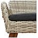 Sedia da giardino con cuscini 2 pcs Grigio chiaro in Polyrattan - Foto miniatura 9