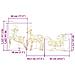 Renne LED con 40 LED 5 pcs Oro PET - Foto miniatura 9