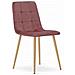 Sedia Valora PYRA in velluto rosa con gambe in legno, design moderno x4 - Foto miniatura 2