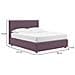 Frinco - Letto Matrimoniale Sfoderabile, Viola Lilla - Foto miniatura 3