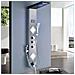 Pannello doccia Blackswan, modello M9002 nero con LED, display digitale, bocca di erogazione, doccetta bidet e funzioni SPA, dimensioni 116 cm - Foto miniatura 3