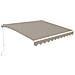 Tenda Da Sole Bianca Monoblocco Vecchio 3m X 2,5m Tela Tortora - Foto miniatura 5