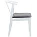 Sedia da pranzo 2 pcs Bianco e Grigio Legno di gomma solido - Foto miniatura 6