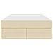 Letto con contenitore e materasso Crema 120 x 190 cm Poliestere - Foto miniatura 7