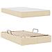 Letto con contenitore e materasso Crema 120 x 190 cm Poliestere - Foto miniatura 8