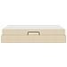 Letto con contenitore e materasso Crema 120 x 190 cm Poliestere - Foto miniatura 9
