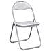 Sedia pieghevole 8 pcs Bianco e Grigio 48 x 43,5 x 81 cm - Foto miniatura 1