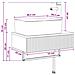 Lavabo da Parete Bianco 53 x 35 x 39 cm Legno ingegnerizzato - Foto miniatura 8