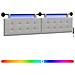 Testiera sospesa Con luce LED Grigio Nuvola Tessuto - Foto miniatura 1