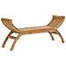 Panchina da giardino 2 -Seater 126 cm Legno di teak solido - Foto miniatura 1