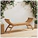 Panchina da giardino 2 -Seater 126 cm Legno di teak solido - Foto miniatura 2