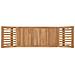 Panchina da giardino 2 -Seater 126 cm Legno di teak solido - Foto miniatura 5