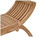 Panchina da giardino 2 -Seater 126 cm Legno di teak solido - Foto miniatura 6