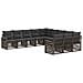 Set Divano da Giardino 11 pcs Grigio polyrattan - Foto miniatura 1