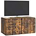 Mobile Porta TV da Muro Rovere Fumo 59,5 x 31 x 30 cm - Foto miniatura 2