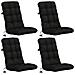 Cuscini per Sedia Alta in 4 Pezzi VIANEN 4 pcs 100% Poliestere - Foto miniatura 1