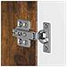Mobile per scarpe ZWOLLE 59,5 x 39,5 x 91,5 cm Rovere Fumo - Foto miniatura 7