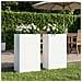Vaso da giardino 2 pz Bianco 50 x 20 x 75 cm - Foto miniatura 2