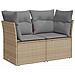 Set di divani 5 pz Beige e Grigio Chiaro - Foto miniatura 6