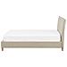 Letto In Tessuto Beige 160 X 200 Cm Sennez - Foto miniatura 14