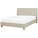 Letto In Tessuto Beige 160 X 200 Cm Sennez - Foto miniatura 8