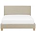 Letto In Tessuto Beige 160 X 200 Cm Sennez - Foto miniatura 17