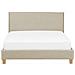 Letto In Tessuto Beige 160 X 200 Cm Sennez - Foto miniatura 10