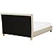 Letto In Tessuto Beige 160 X 200 Cm Sennez - Foto miniatura 19