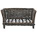 Cesta Per Cani Con Cuscino Grigio 50x33x35 Cm Salice Naturale - Foto miniatura 2