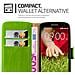 Custodia Compatibile Con Lg G2 Mini In Verde Erbe - Coperchio Protettiva Con Chiusura Magnetica, Funzione Stand E Tasca Per Le Carte - Foto miniatura 3