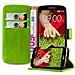 Custodia Compatibile Con Lg G2 Mini In Verde Erbe - Coperchio Protettiva Con Chiusura Magnetica, Funzione Stand E Tasca Per Le Carte - Foto miniatura 4