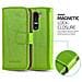 Custodia Compatibile Con Lg G2 Mini In Verde Erbe - Coperchio Protettiva Con Chiusura Magnetica, Funzione Stand E Tasca Per Le Carte - Foto miniatura 5