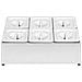 Supporto Gastronorm Con 6 Contenitori Gn 1/6 In Acciaio Inox - Foto miniatura 7